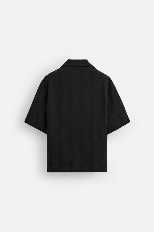 EMBROIDERED COTTON/LINEN SHIRT