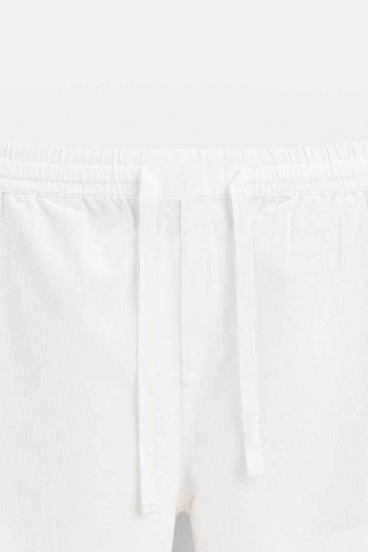 COTTON-LINEN RELAXED FIT TROUSERS