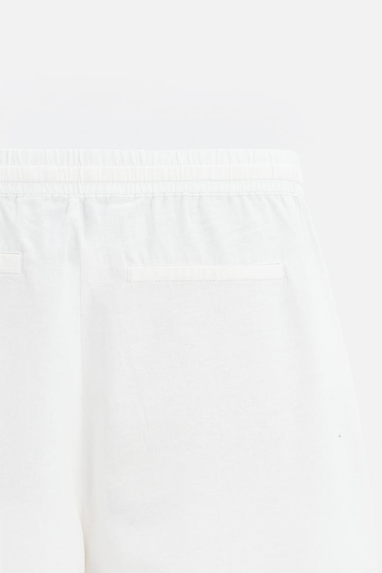 COTTON-LINEN RELAXED FIT TROUSERS