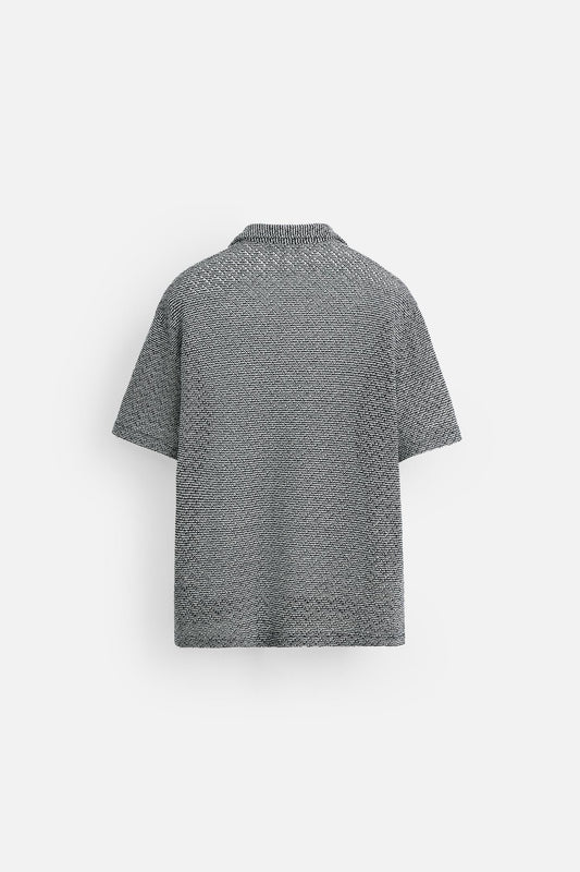 OPEN TEXTURED SHIRT