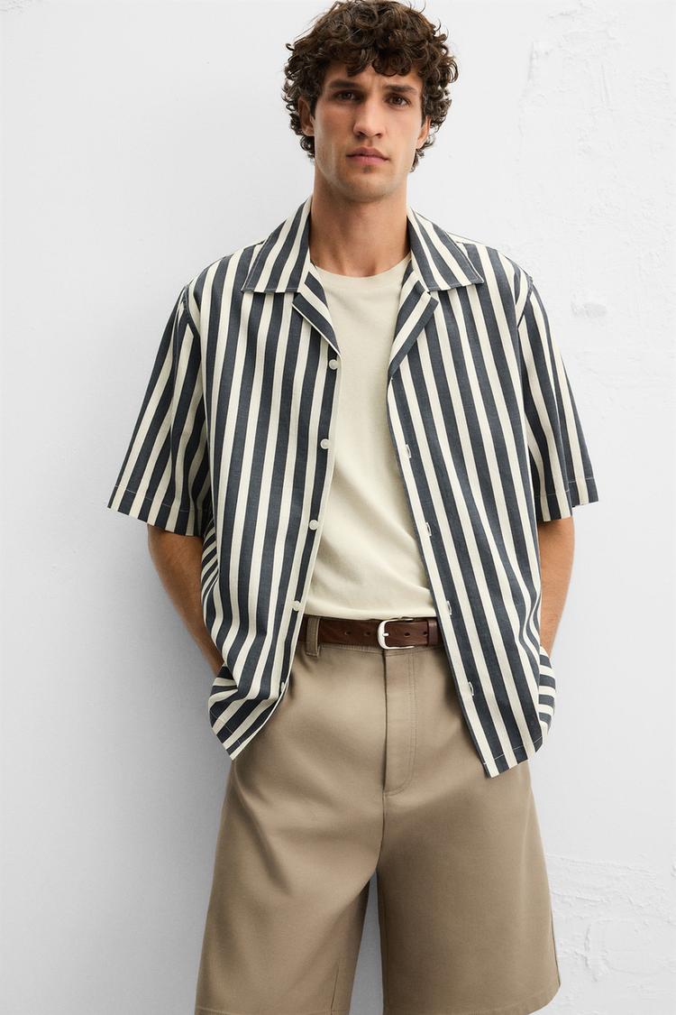 STRIPED TEXTURED SHIRT