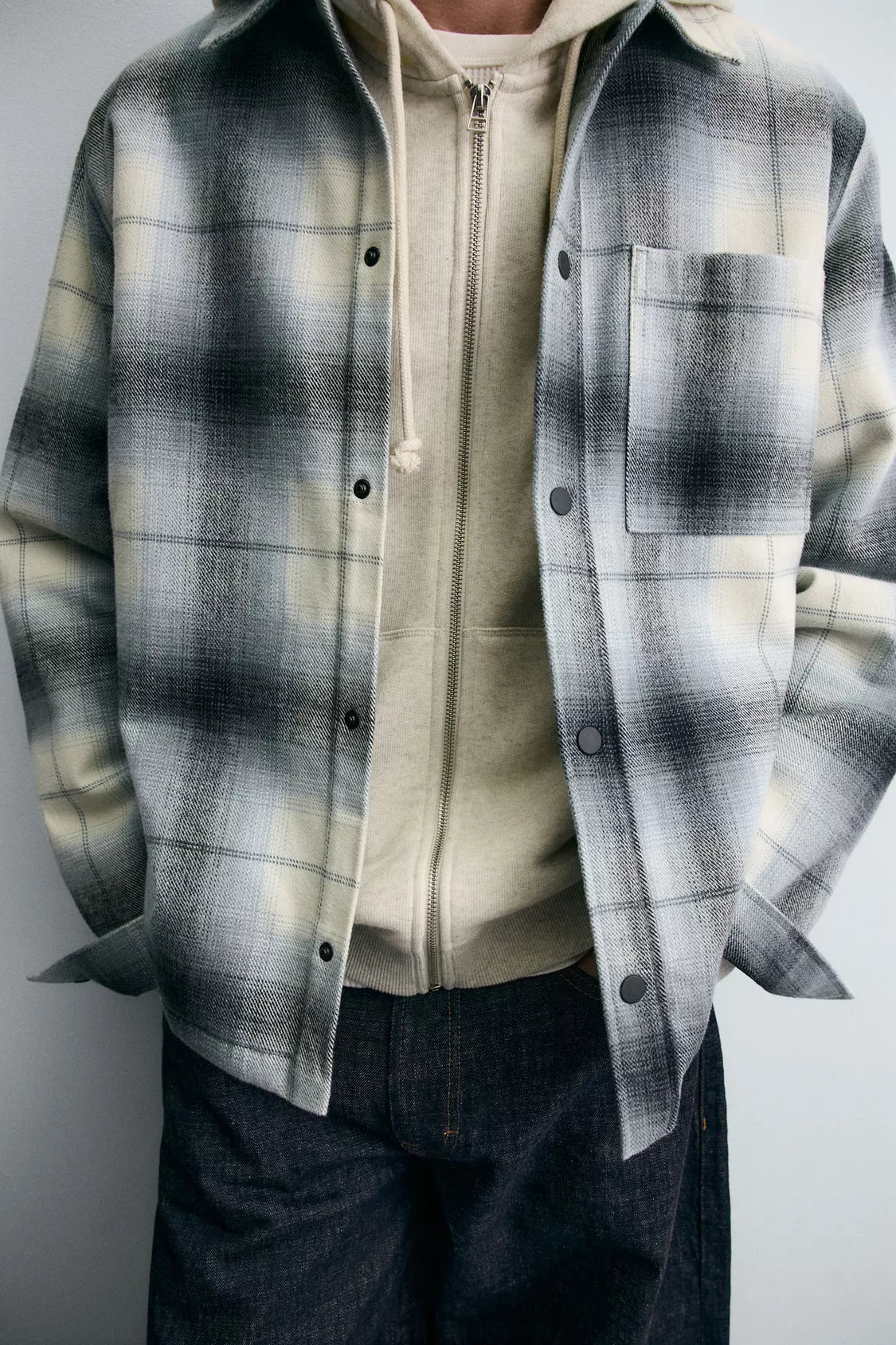 EMBROIDERED CHECK FLANNEL SHIRT