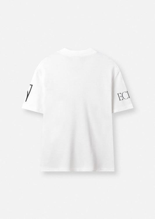 DOUBLE PIQUE V-NECK T-SHIRT