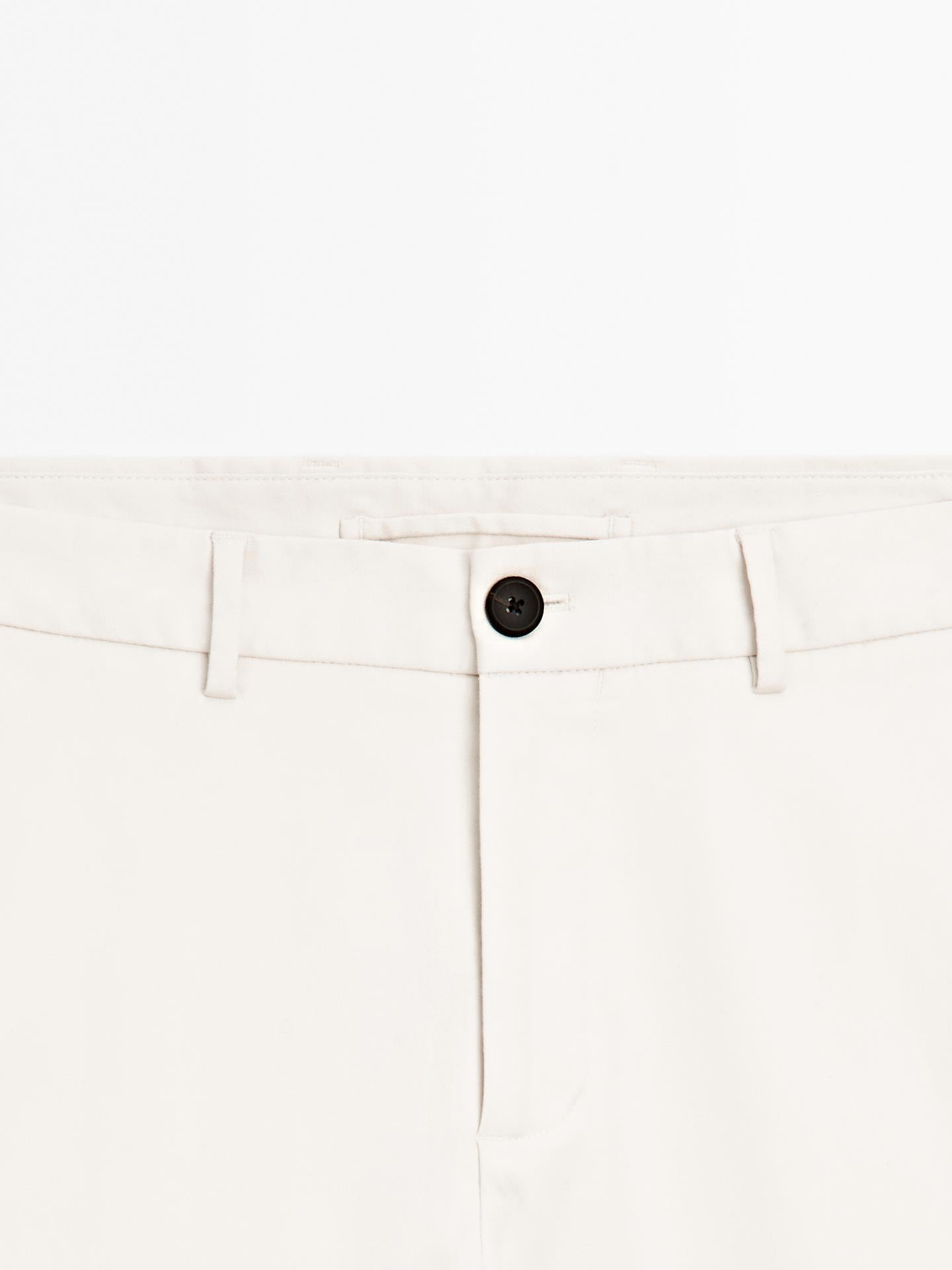 SLIM FIT TEXTURED TROUSERS