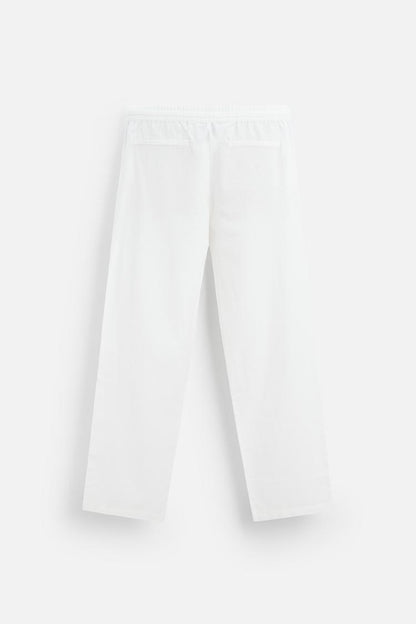 COTTON-LINEN RELAXED FIT TROUSERS