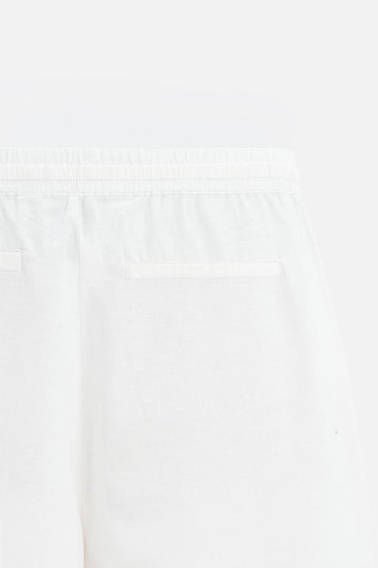 COTTON-LINEN RELAXED FIT TROUSERS