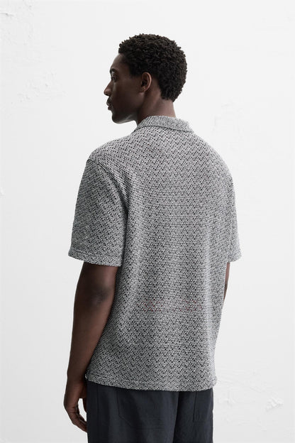 OPEN TEXTURED SHIRT