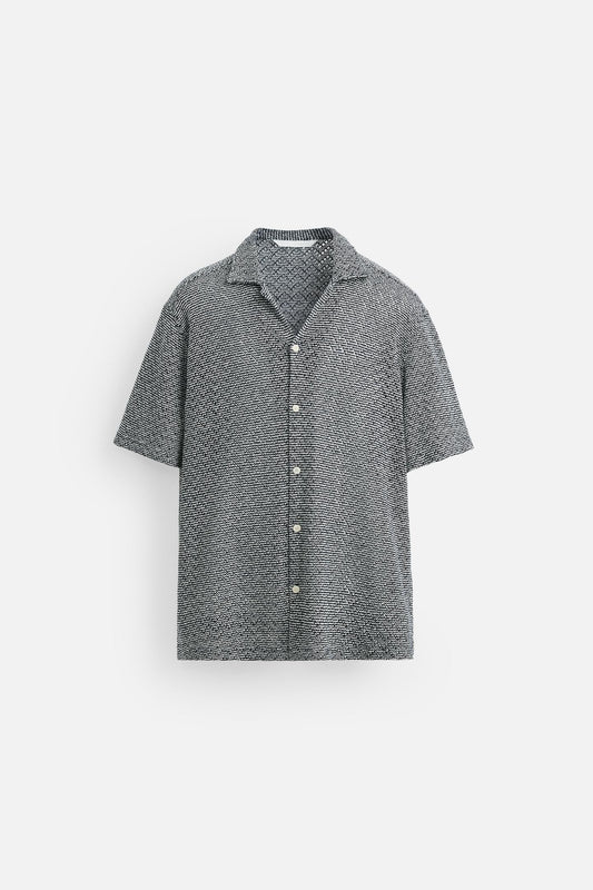 OPEN TEXTURED SHIRT