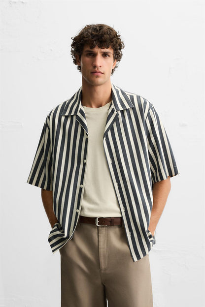 STRIPED TEXTURED SHIRT