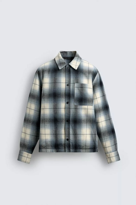 EMBROIDERED CHECK FLANNEL SHIRT
