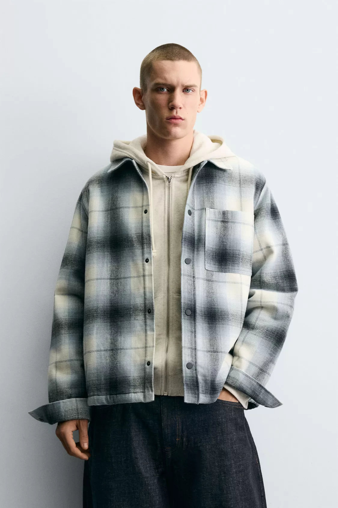 EMBROIDERED CHECK FLANNEL SHIRT
