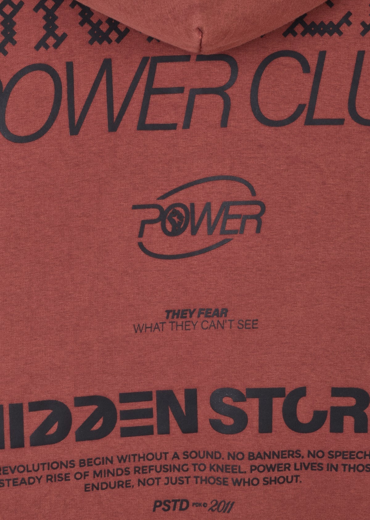 WASHED PRINTED BOXYFIT HOODIE