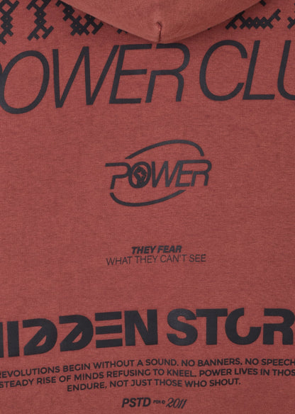 WASHED PRINTED BOXYFIT HOODIE