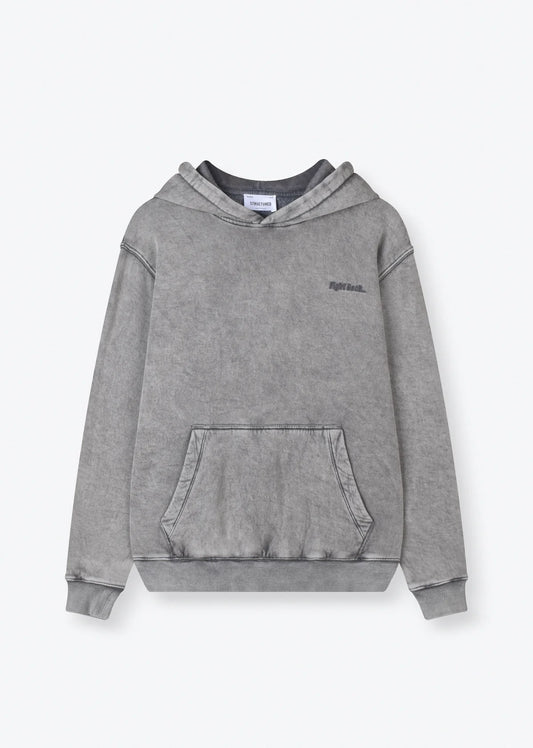 WASHED EMBROIDERED HOODIE