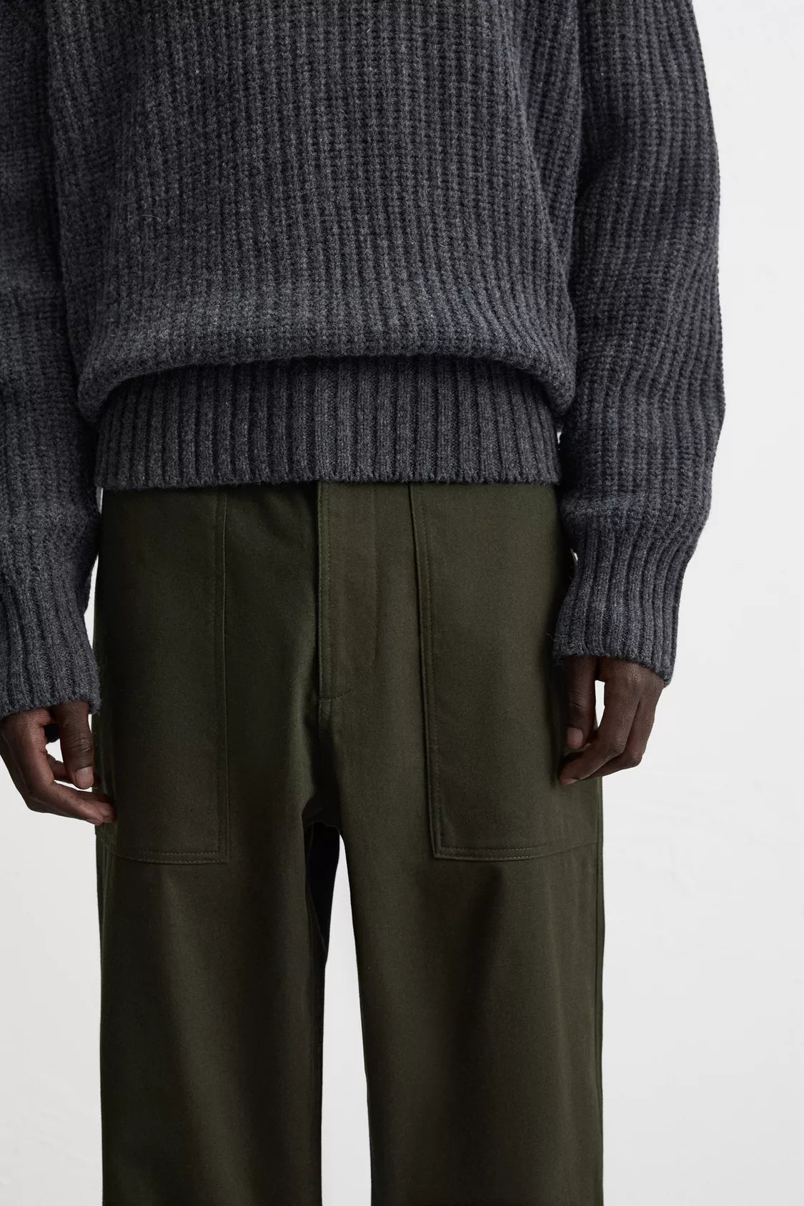 STRAIGHT FIT TROUSERS