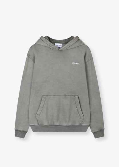 WASHED EMBROIDERED HOODIE