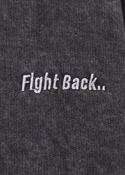 WASHED EMBROIDERED HOODIE