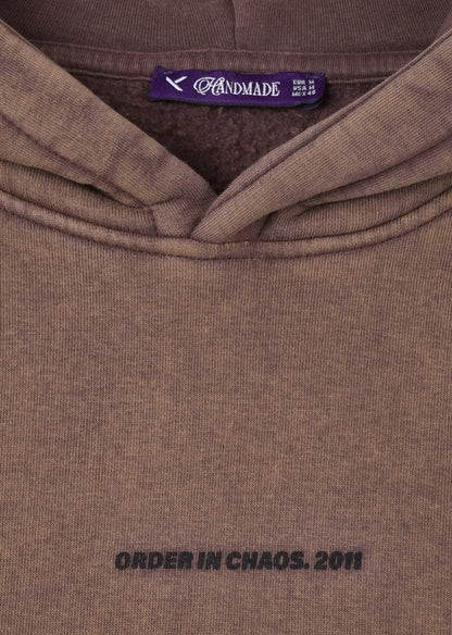 WASHED PRINTED BOXYFIT HOODIE