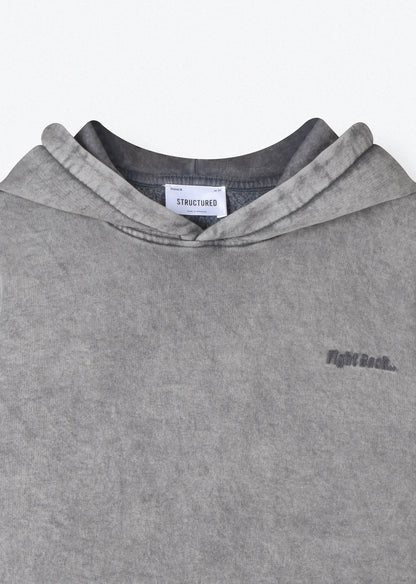 WASHED EMBROIDERED HOODIE