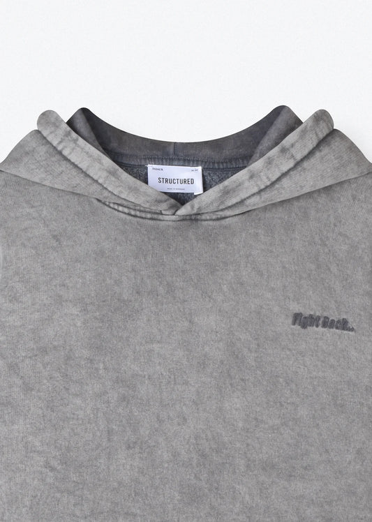 WASHED EMBROIDERED HOODIE