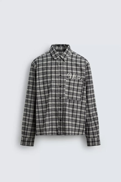 EMBROIDERED CHECK FLANNEL SHIRT