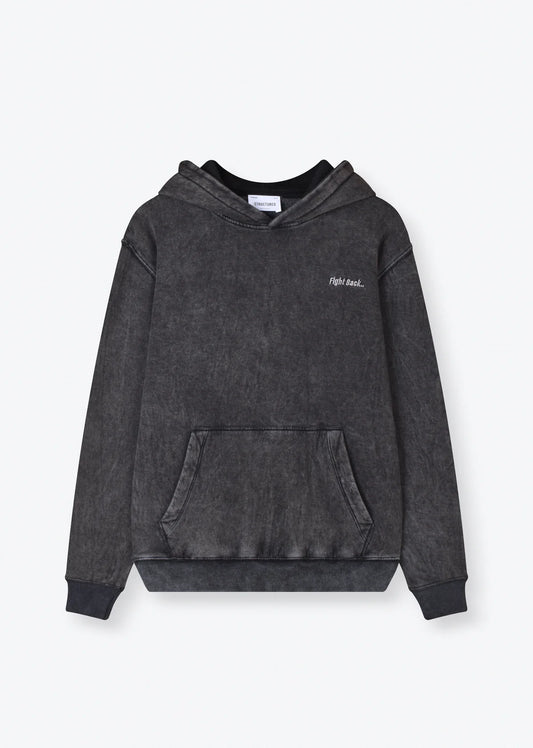 WASHED EMBROIDERED HOODIE