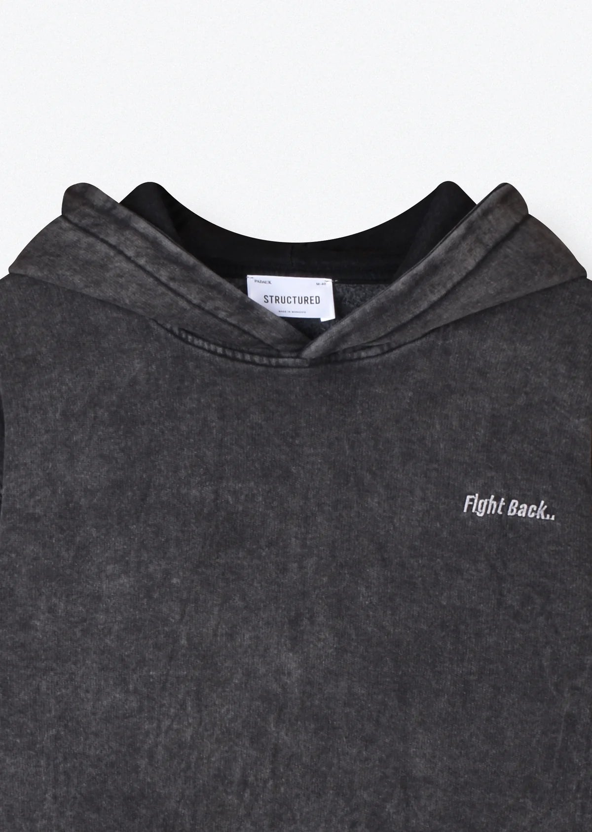 WASHED EMBROIDERED HOODIE