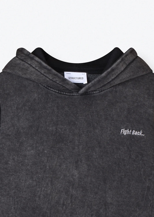 WASHED EMBROIDERED HOODIE