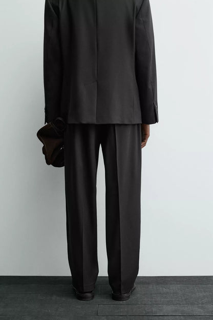 WOOL SUIT TROUSERS