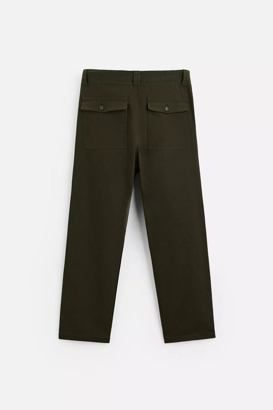 STRAIGHT FIT TROUSERS