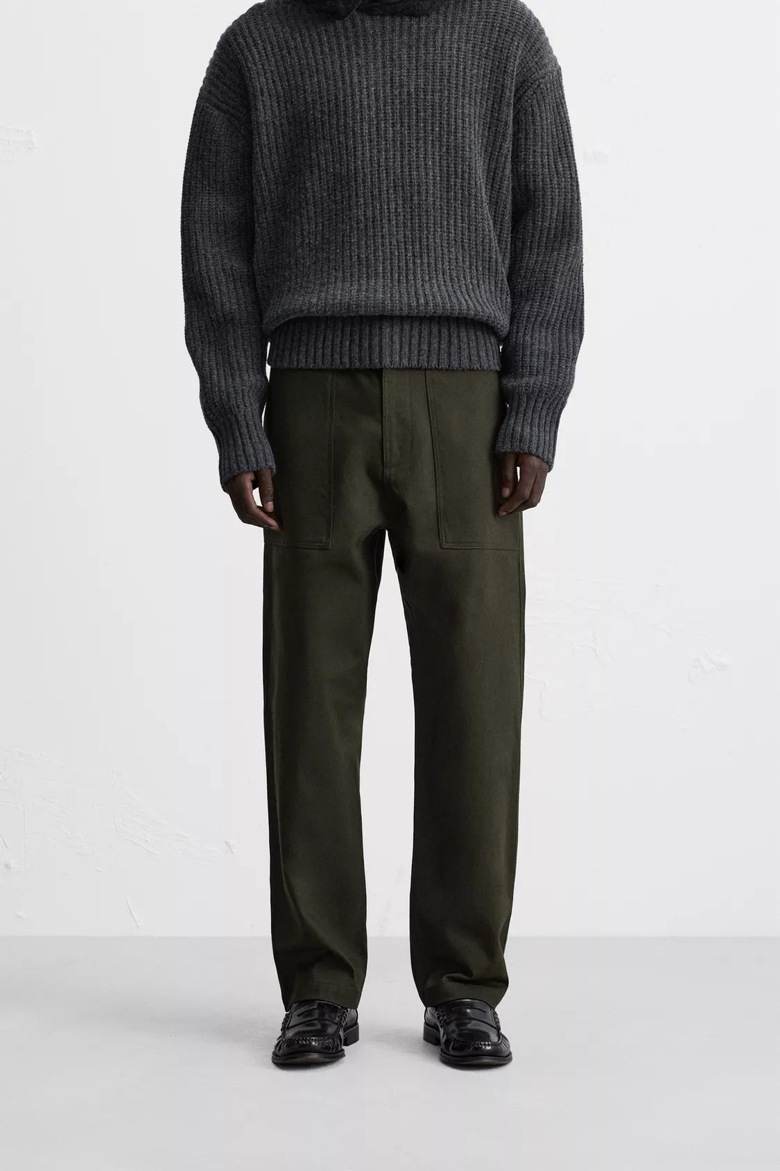 STRAIGHT FIT TROUSERS