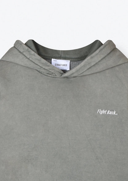 WASHED EMBROIDERED HOODIE