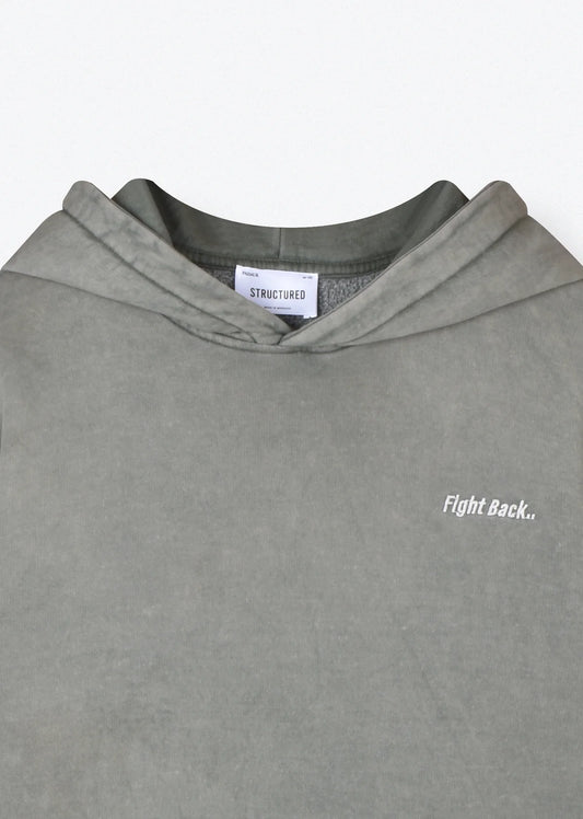 WASHED EMBROIDERED HOODIE