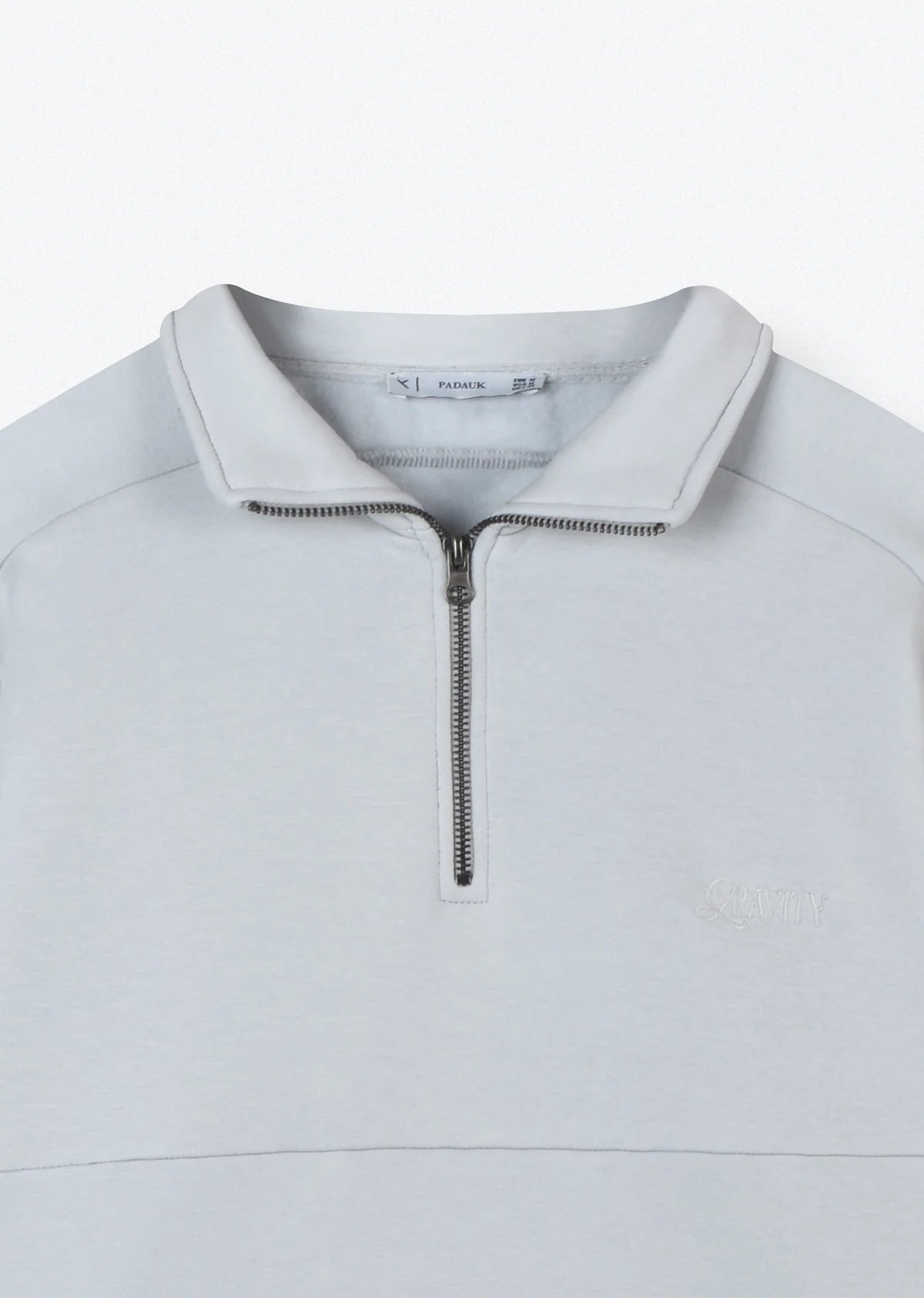 EMBROIDRED QUARTER-ZIP SWEATSHIRT