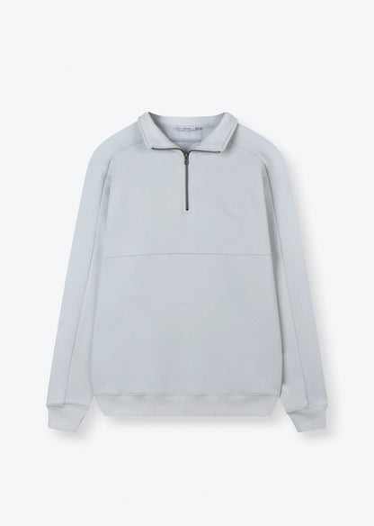 EMBROIDRED QUARTER-ZIP SWEATSHIRT