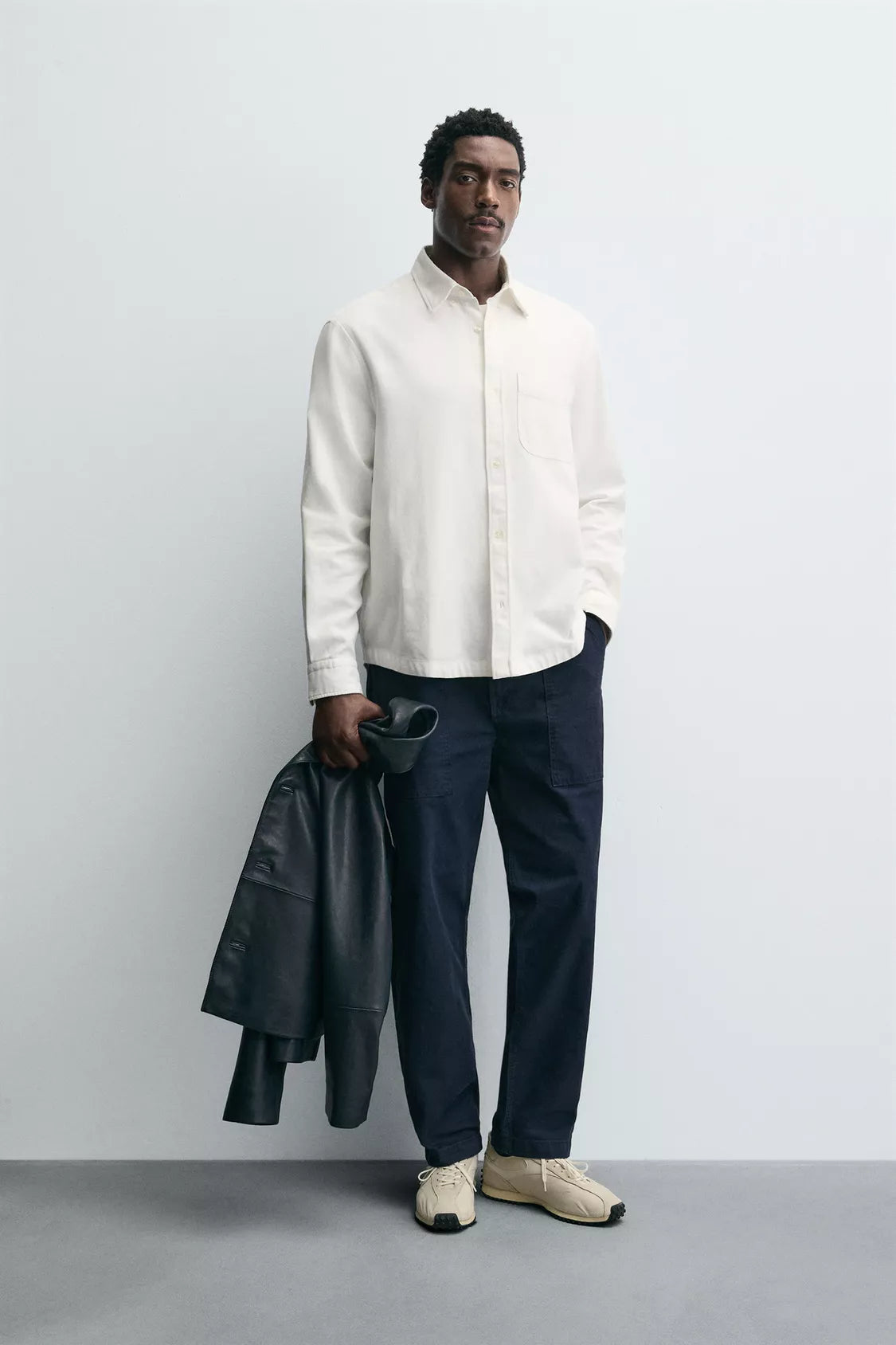 TEXTURED SHIRT WITH POCKET