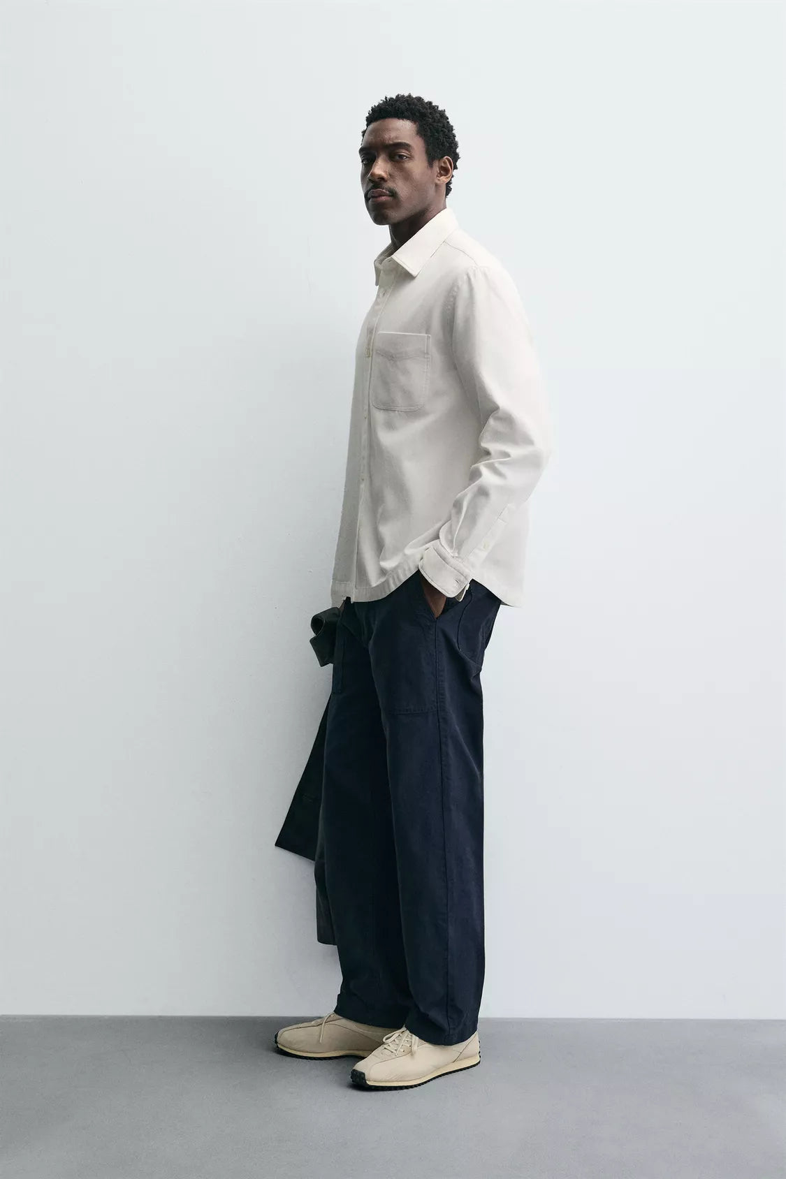 TEXTURED SHIRT WITH POCKET