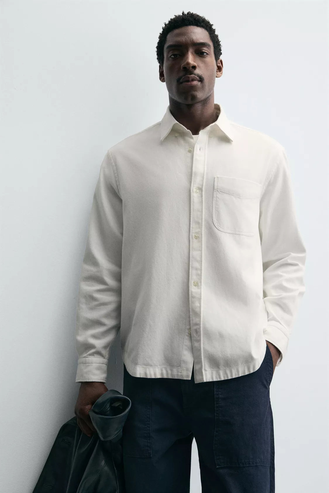 TEXTURED SHIRT WITH POCKET