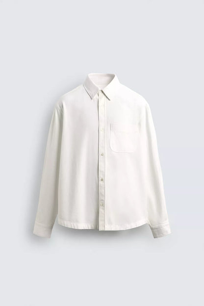 TEXTURED SHIRT WITH POCKET
