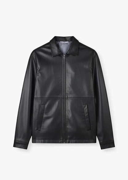 FAUX LEATHER JACKET
