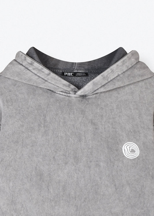 WASHED PRINTED HOODIE