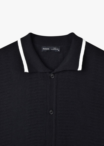 BUTTON-FRONT POLO SHIRT